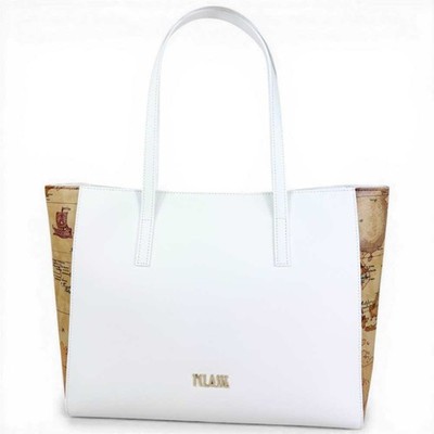 Mode Alviero Martini 1 Klasse Einkaufstasche Monogram Damen weiß