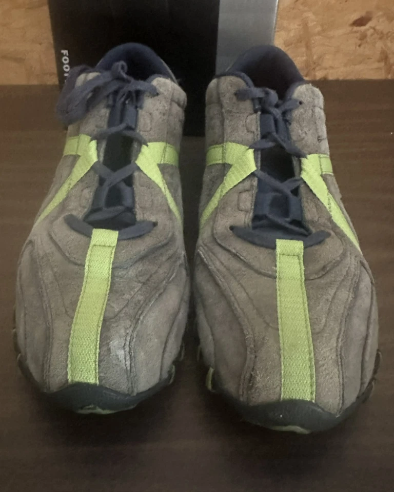 Tenis Diesel Hacker azul índigo cuero envejecido con cordones para hombre talla 12 Foto 2 de 4