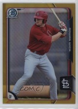 2015 Bowman Chrome Prospects Gold Refractor 32/50 Rowan Wick #BCP175 sh7