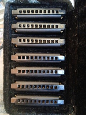 HOHNER PBH7 Piedmont Blues Harp Set - 7 Piece