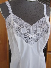 HAUTANA Unterrock /  Unterkleid Perlon GR 42 - 44weiß vintage Neu