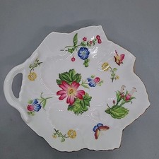Andrea by Sadek Winterthur Leaf Dish White Fl...