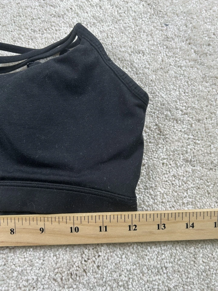 Sujetador deportivo Betsey Johnson para mujer pequeño con tiras rendimiento ropa deportiva yoga gimnasio Foto 3 de 4