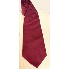 J. Garcia Mens Burgundy Red Abstract Silk Necktie Made in USA RN 62830 vintage