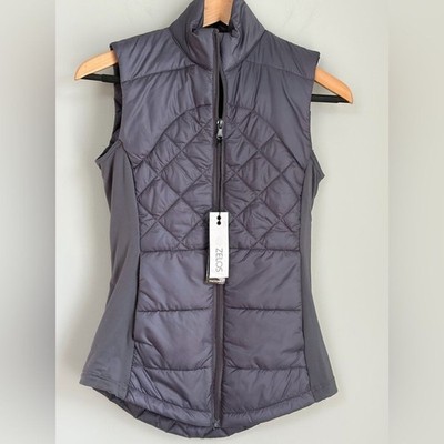 ZELOS Women's Vest Size XS Lightweight Packable Vest in Steel Gray NWT