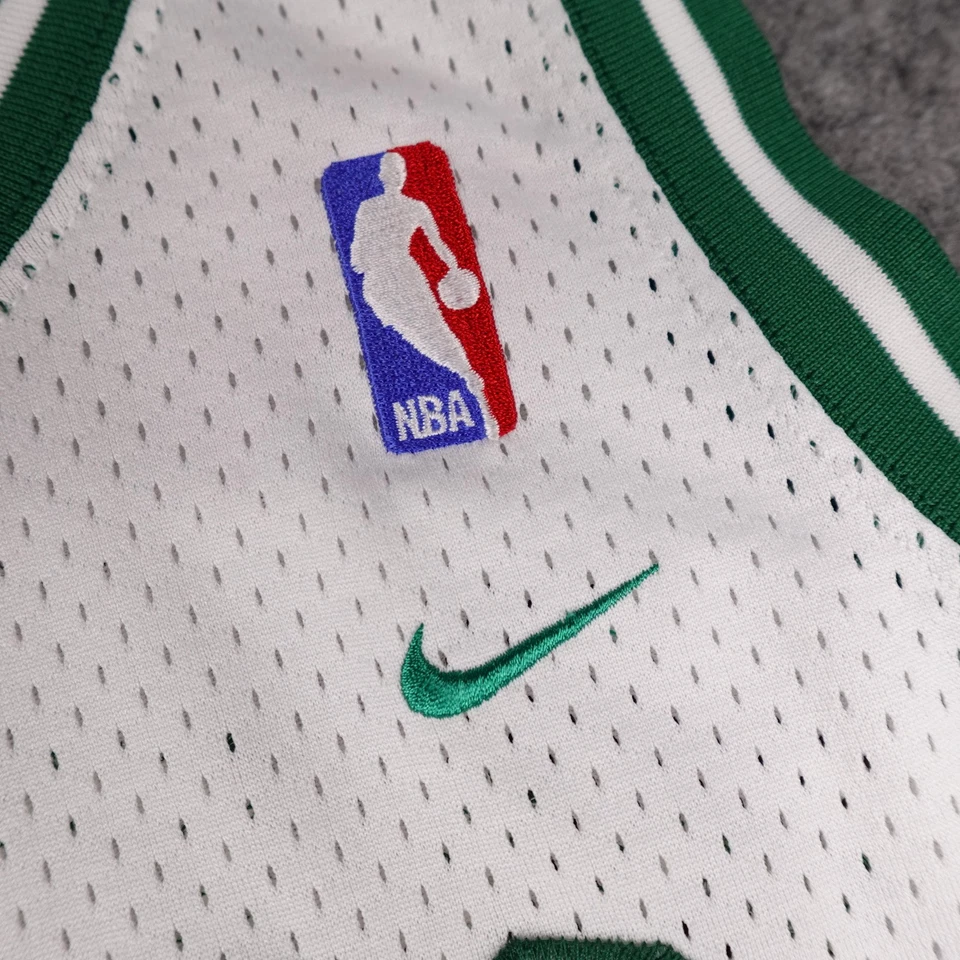Camiseta deportiva vintage de los Boston Celtics para hombre grande blanca #34 Paul Pierce NBA Nike Swingman Foto 4 de 4