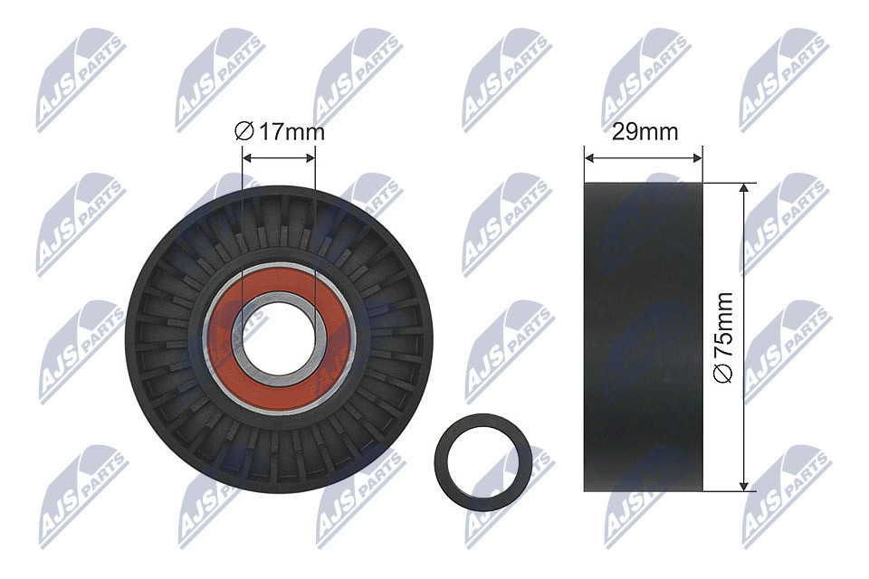 Fits NTY RNK-VW-019 PULLEY IDLER V-BELT ⭐UK Stock⭐ - Image 6
