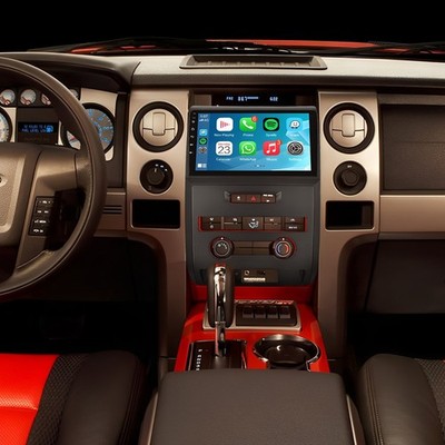 9'' Car GPS Radio Player FM Navi Carplay Android 13 For Ford F150 F-150 2009-2014