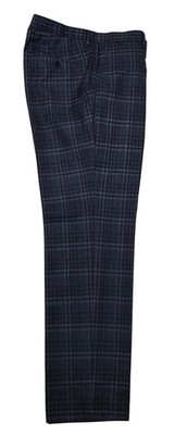 Hugo Boss Sommer Hose Jeckson/Lenon2 Pure Wool  Regular  Blau Kariert Gr. 52 Neu
