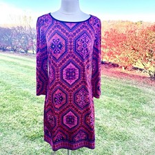 Laundry Boho Geometric Print Dress