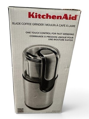 KitchenAid Stainless Steele One Touch Blade Coffee Grinder Model BCG111OB