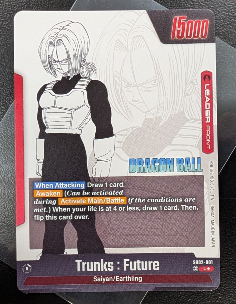 Trunks : Future - SB02-001 Gold Leader Manga Booster 02 Dragon