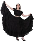Wevez 25 Yard 4-Tier Belly Dance Gypsy Tribal Jupe ATS 100% Cotton skirt