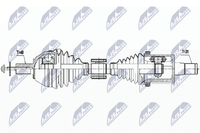 NTY Antriebswelle NPW-VV-115 FüR Volvo S80 2 124 V70 3 135 V60 1 155 S60 134 AWD