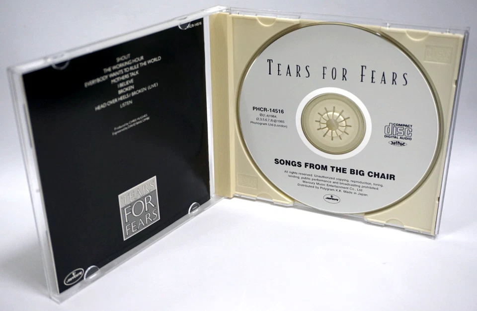 Tears For Fears : Songs From The Big Chair CD (Japan 1996 Press)  Kurt Smith HTF - Image 3 of 3