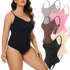 Bodysuit Tummy Control Shaper Camisole Tank Top Seamless Slimming Waist Trainer