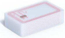 10 PCS NTAG215 NFC Cards Transparent Rewritable NFC Tags with 504 Bytes