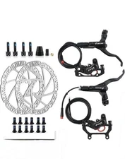 EBIKE Hydraulic Disc Brake Set..4Pistons Power Off Electric Bike 160mm 2 Pin NIB