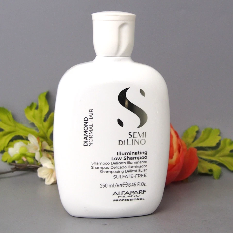 DUO Alfaparf Semi Di Lino DIAMOND Illuminating Shampoo & Mask 250ml / 200ml - Image 3 of 4