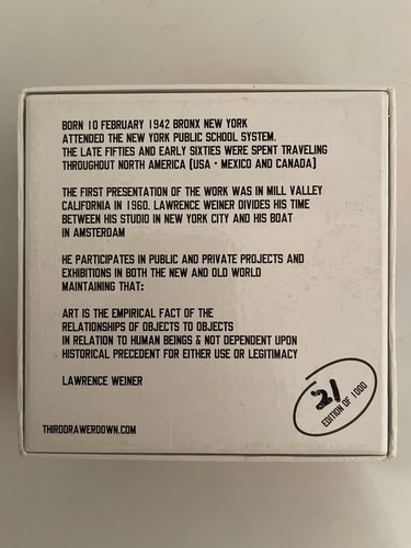 A Fripon Lawrence Weiner XX XY Holzblock Set Kunst mehrere seltene Museumsstücke - Bild 5 von 5