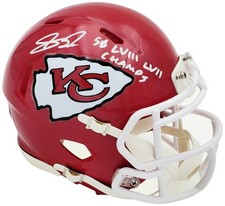 Skyy Moore Auto Chiefs Red Speed Mini Helmet 