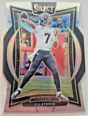 C.J. Stroud 2024 Select Silver Prizm Die-Cut