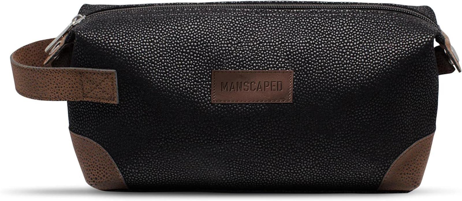 Premium PU Leather Toiletry Bag for Men – Durable Dopp Kit & Bathroom Travel Organizer