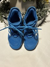 adidas Courtflash K Unisex Kids Blue/White Tennis Sneakers Lace Up US 11K