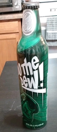 6 Mountain Dew Green Label Art aluminum bottles New and Unopened 2008 RARE - Picture 17 of 21
