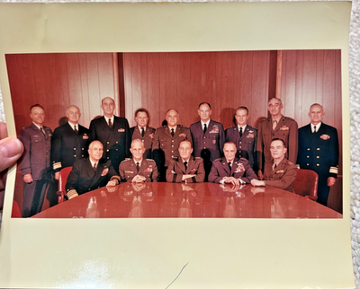 #ad FREE SHIP Photograph late 1960s US Military Leadership See Description Names $50.00