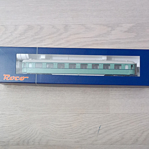 Roco H0 45761 NS Personenwagen 1./2. Kl. Epoche III grün/grau/blau in OVP  | Condition: Gebraucht