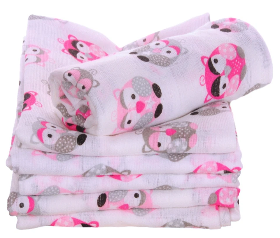 LA BORTINI Pañales de gasa con flores Paños para escupir Paños de gasa para bebé Paños para bebé Juego de 1-20