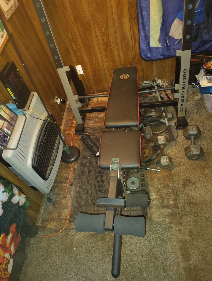 Banco de pesas comercial olímpico Golds Gym de alta resistencia Foto 3 de 4