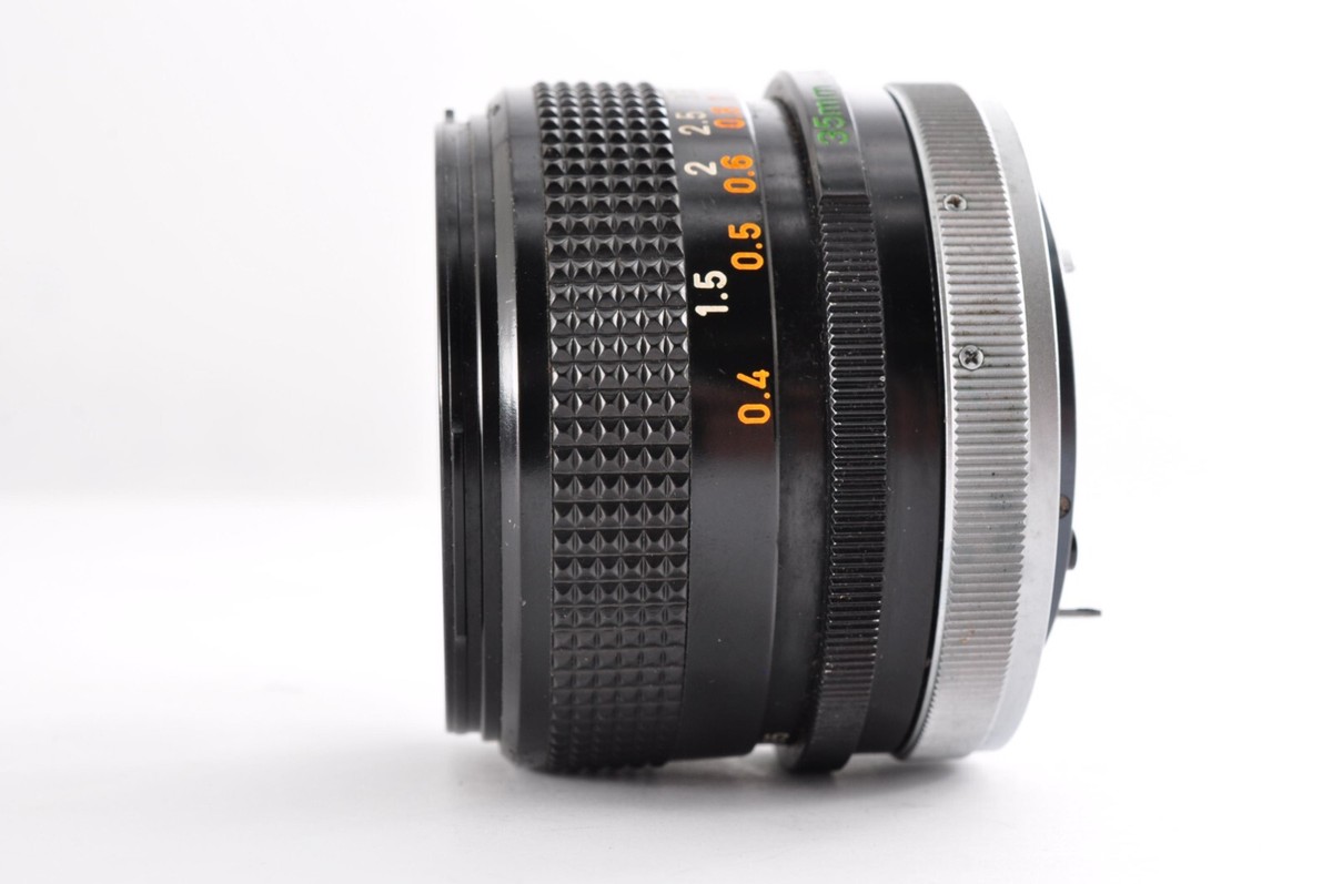 キャノン Canon FD 35mm f 3.5 S.C. #s-29 Canon FD 35mm f/3.5 S.C. SC MF Wide Angle Lens [Exc+5