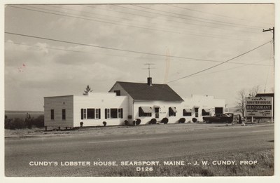 Postcard RPPC Searsport Maine ME Cundy's Lobster House