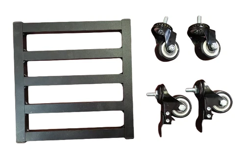 Aluminum Square Plant Dolly Stand Rolling 4 Wheels Caddy Holder Patio Pot Black - Picture 5 of 46