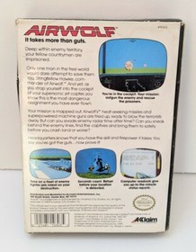 NINTENDO AIRWOLF NES AUT&Eacute;NTICO PROBADO Con Cubierta 