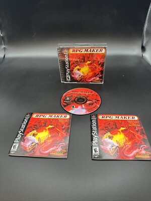 RPG Maker (Sony PlayStation 1, 2000) CIB Complete with two manuals and game disk