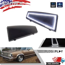 For 80-81 Chevrolet El Camino Malibu Smoke White Front Corner Side Marker Lights