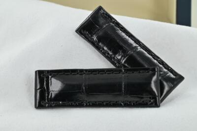 New De Grisogono Uno Leather Black 82.015560 20/19mm