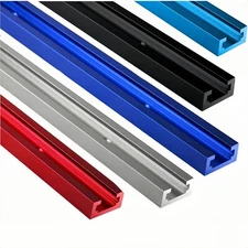 4PCS 48'' Double-Cut Profile T Track Aluminum Woodworking T Track