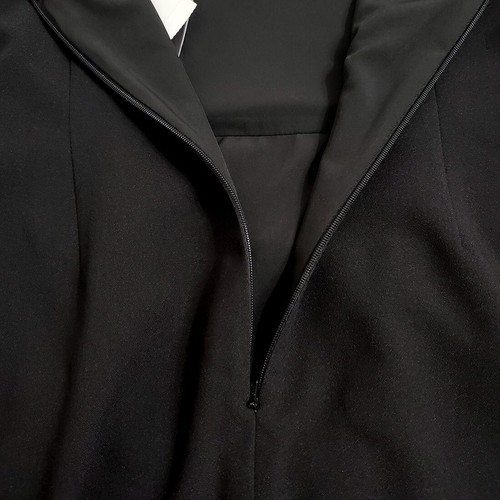 BLACK HALO Women Bowery Sheath Dress 8 Black Side Ruching Adjustable Straps Sexy - Picture 12 of 14