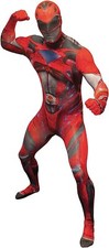 SALE Adult Deluxe Red Power Ranger Morphsuit Men s Cheap Superhero Costume L-XL