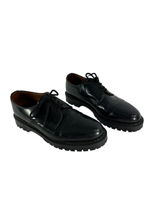 Genuine men SANDRO lace up black leather shoes 42  9 US Sandro - black tumbled derby main image 2