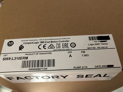 5069-L310ERM SER A CompactLogix 5380 1MB Enet Motion Controller New Sealed Safty