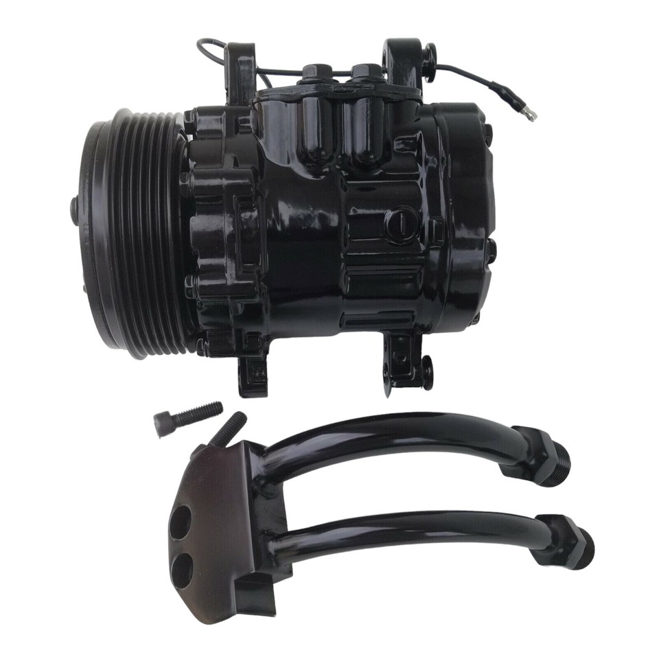 Black Mini Sanden SD7 7176 Style AC Compressor R134 Serpentine With ...