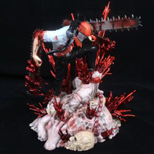 Anime Chainsaw Man Denji 29cm Model Figure Toy GK Figurine Statue Ornament Gift