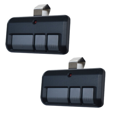 2PK Garage Door Opener for Liftmaster 893MAX 3 Button Car Visor Remote Control
