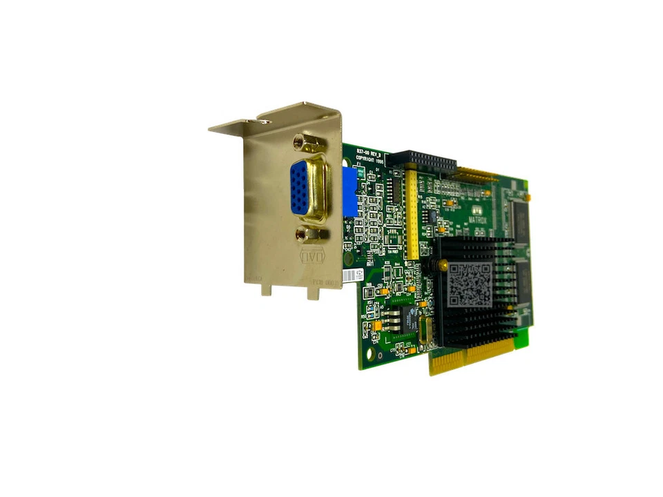 173976-001 I New HP Matrox G200 NLX PCI 8MB MILN Video Graphics Card 358231-005 - Image 2 of 4