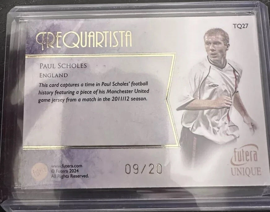 Paul Scholes 2024 Futera #TQ27/20 Foto 2 de 2